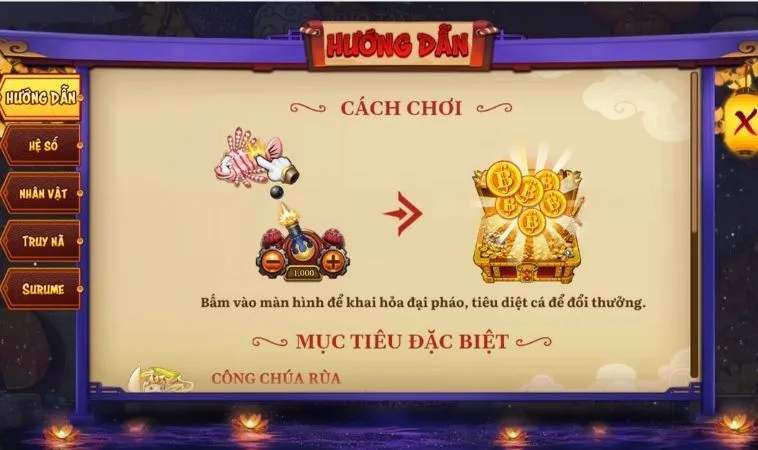 Chinh Phục Bắn Cá Đại Hải Trình SODO Rinh Ngay Kho Báu Cực Lớn 2 Hướng dẫn chơi Bắn Cá Đại Hải Trình SODO