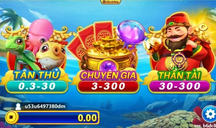 Chinh Phục Bắn Cá Thần Tài SODO Rinh Thưởng Khủng Mỗi Ngày 2 Các phòng chơi trong game Bắn Cá Thần Tài tại SODO