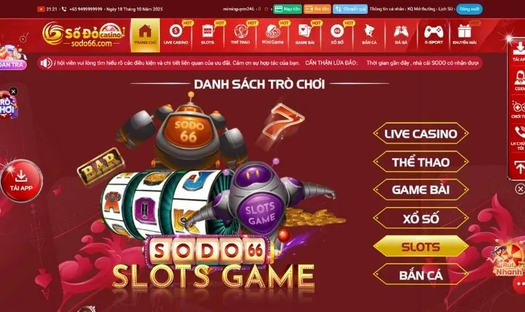Đa dạng các thể loại game để trải nghiệm tại nhà cái SODO