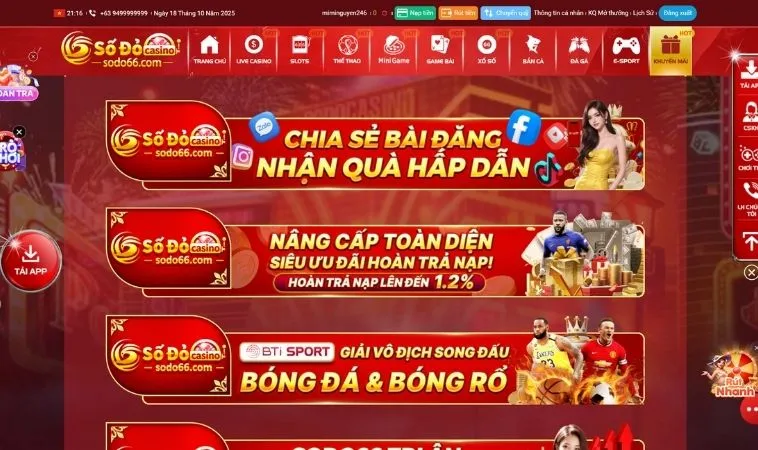 Săn Ngay Khuyến Mãi SODO Cực Hot Rinh Thưởng Khủng Mỗi Ngày 1 Các chương trình khuyến mãi SODO hấp dẫn tặng người chơi